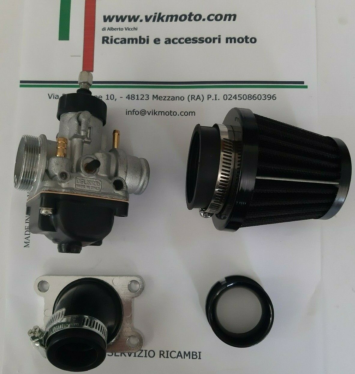 Carburatore 21 DELLORTO + collettore girevole Minarelli AM6 HM CRE 50 +  filtro 